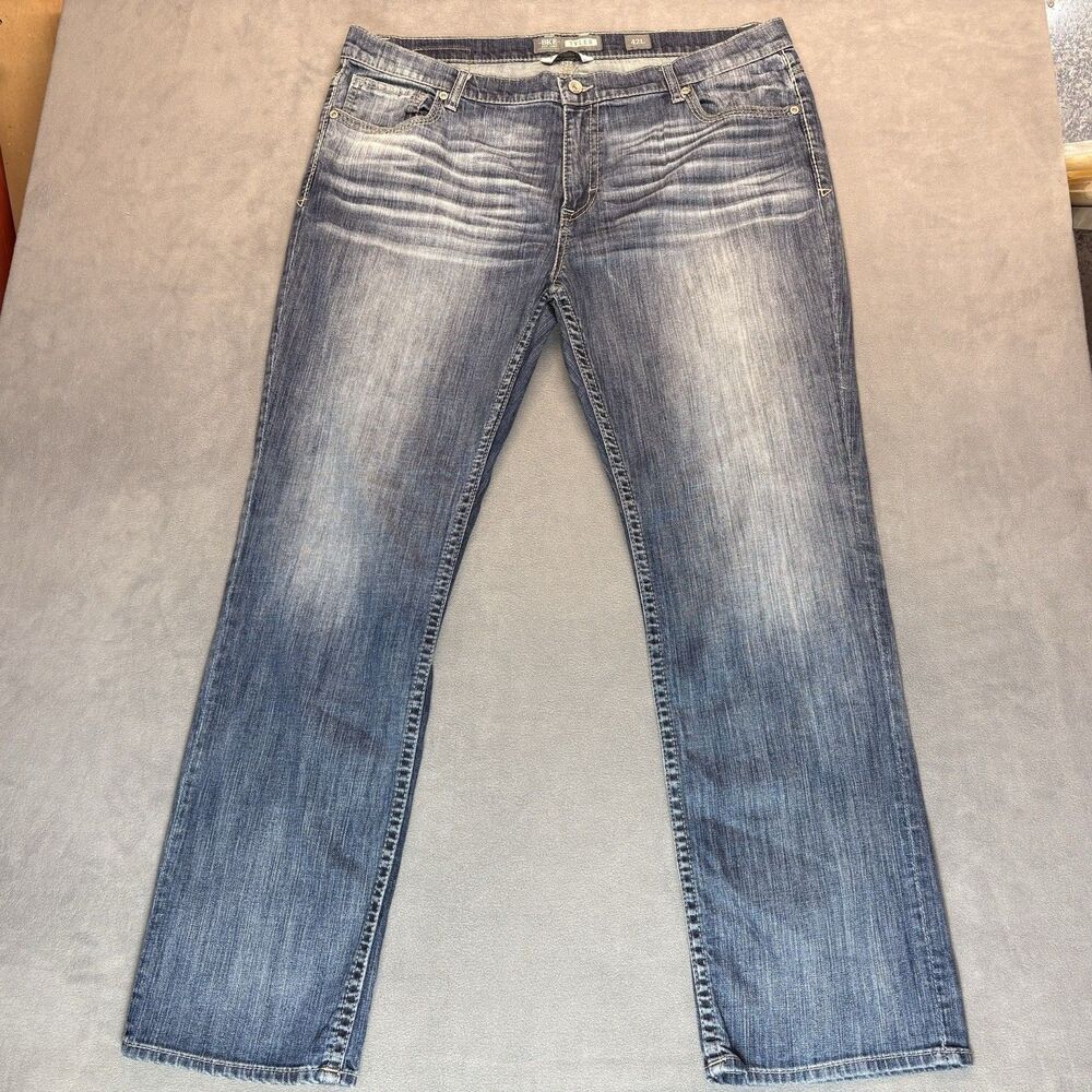 Buckle Men's Straight Jeans - Blue